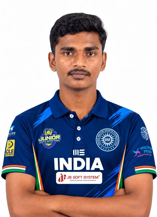 Diganth Hari, India U-17 indoor cricket team