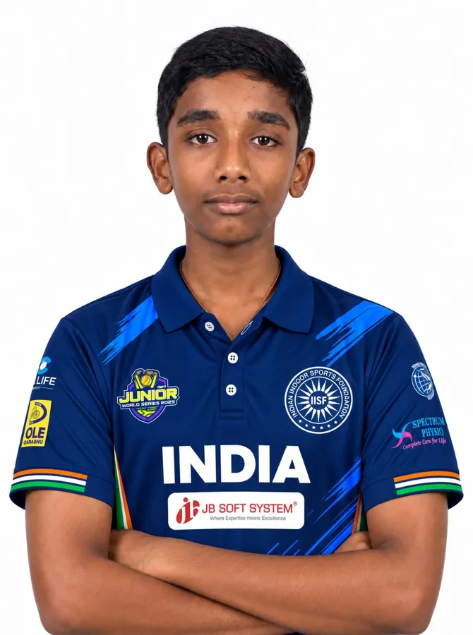 Manish Reddy, India U-17 indoor cricket team